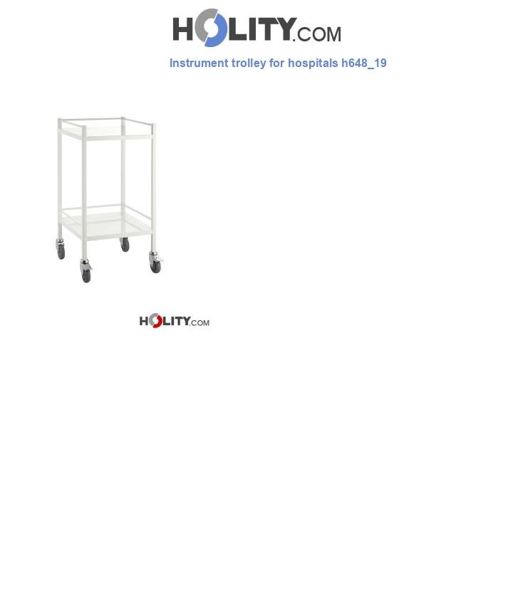 Instrument trolley for hospitals h648_19