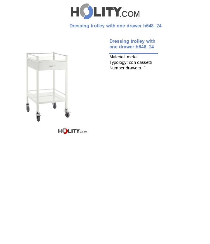 Dressing trolley with one drawer h648_24
