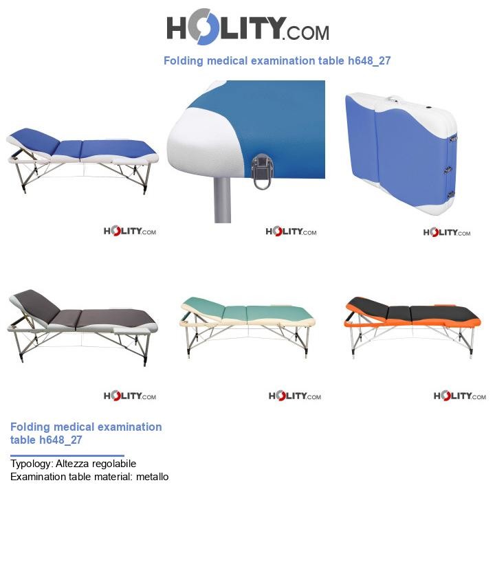 Folding medical examination table h648_27
