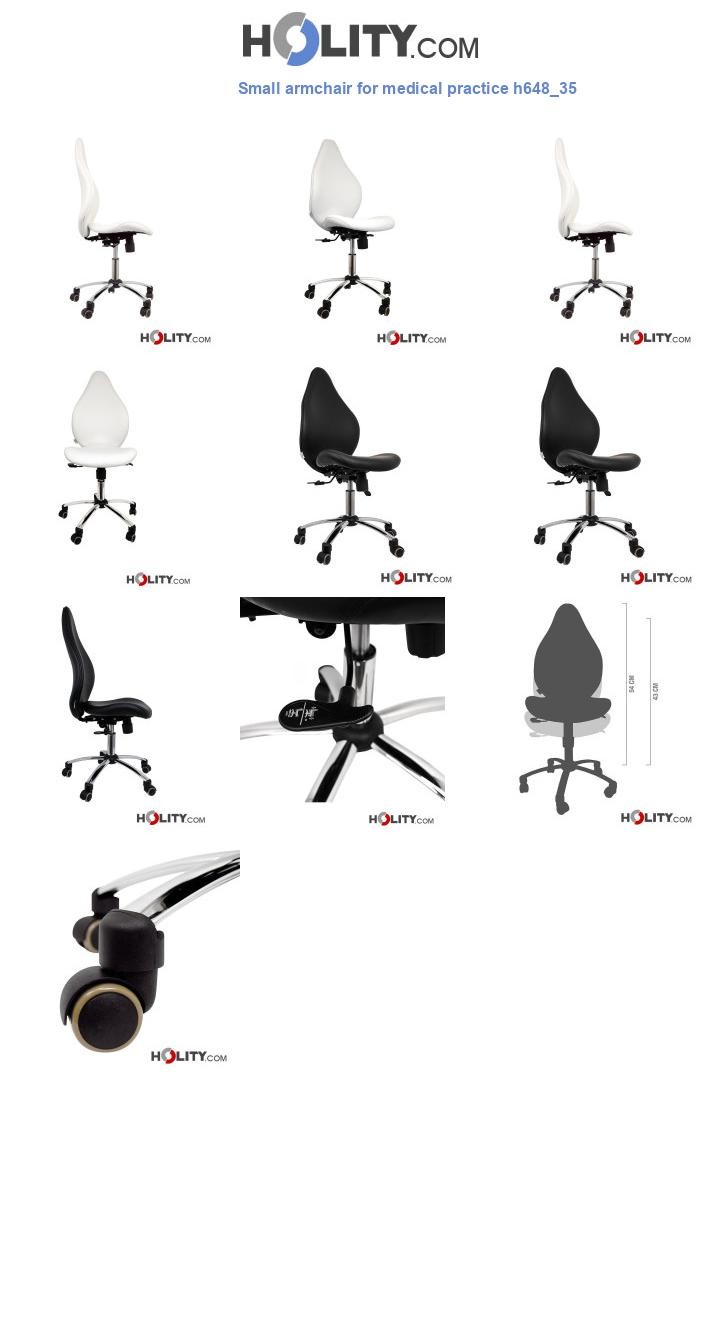 Small armchair for medical practice h648_35
