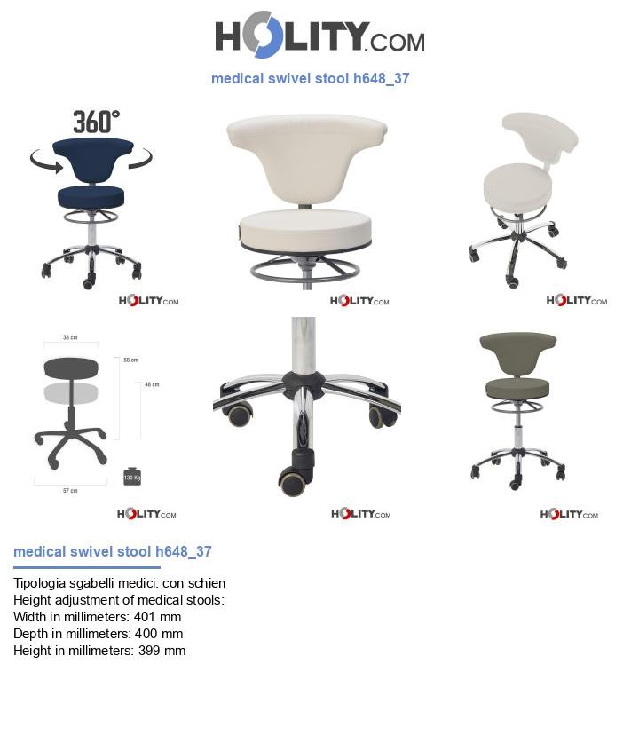 medical swivel stool h648_37
