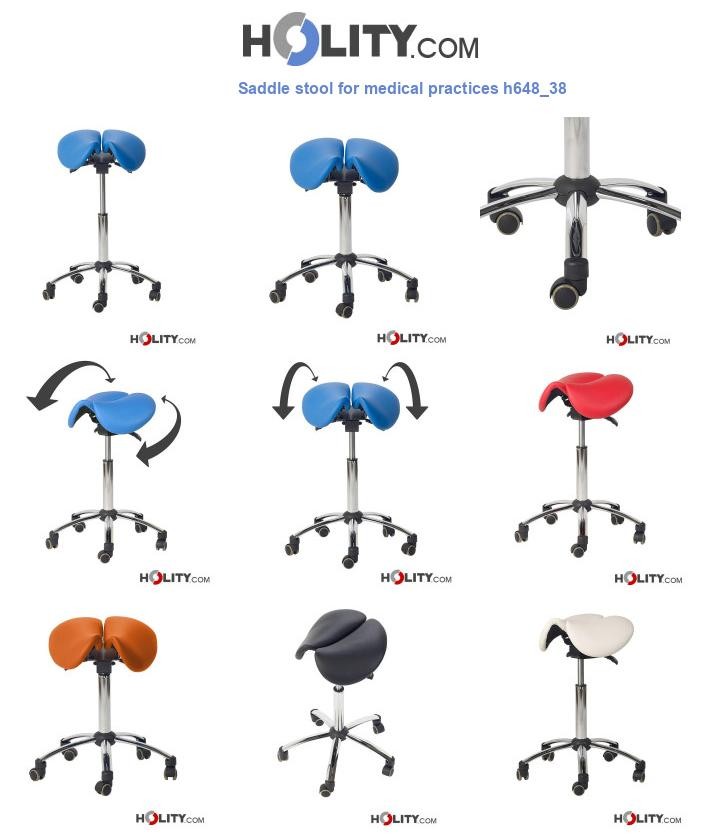 Saddle stool for medical practices h648_38