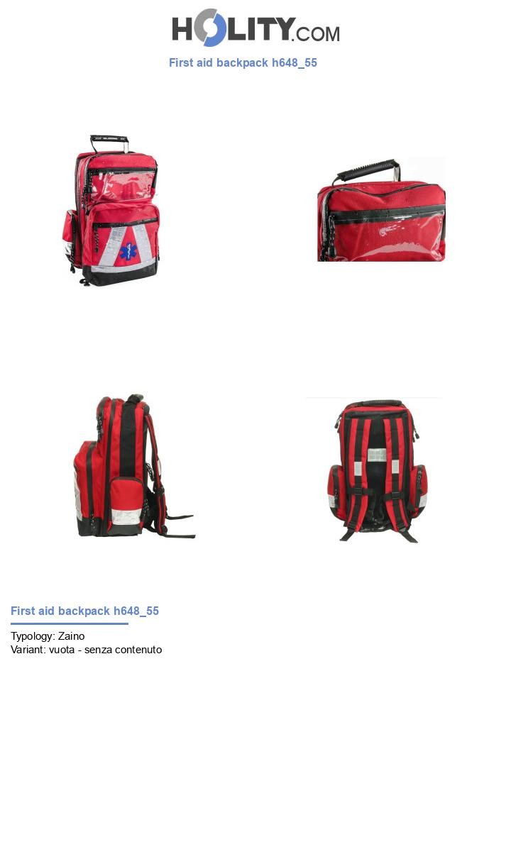 First aid backpack h648_55