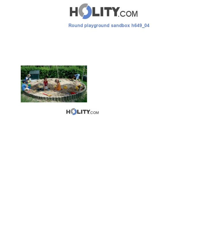 Round playground sandbox h649_04