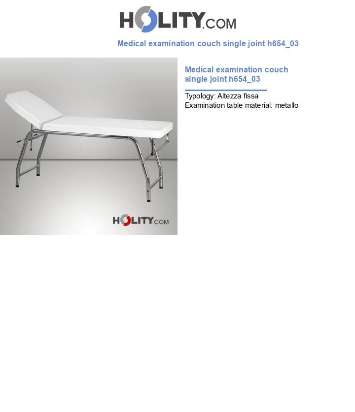 Medical examination couch single joint h654_03