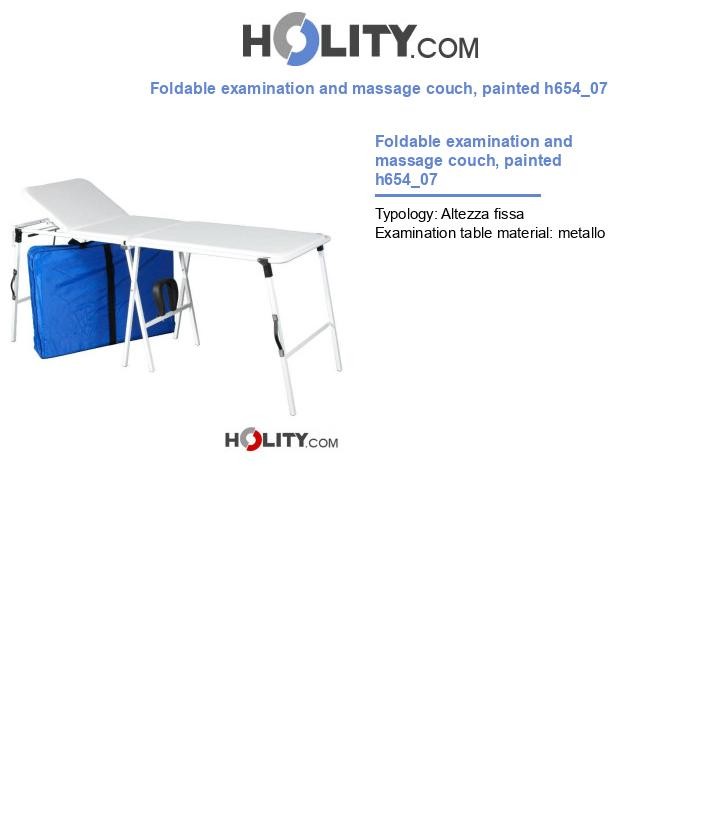 Foldable examination and massage couch, painted h654_07