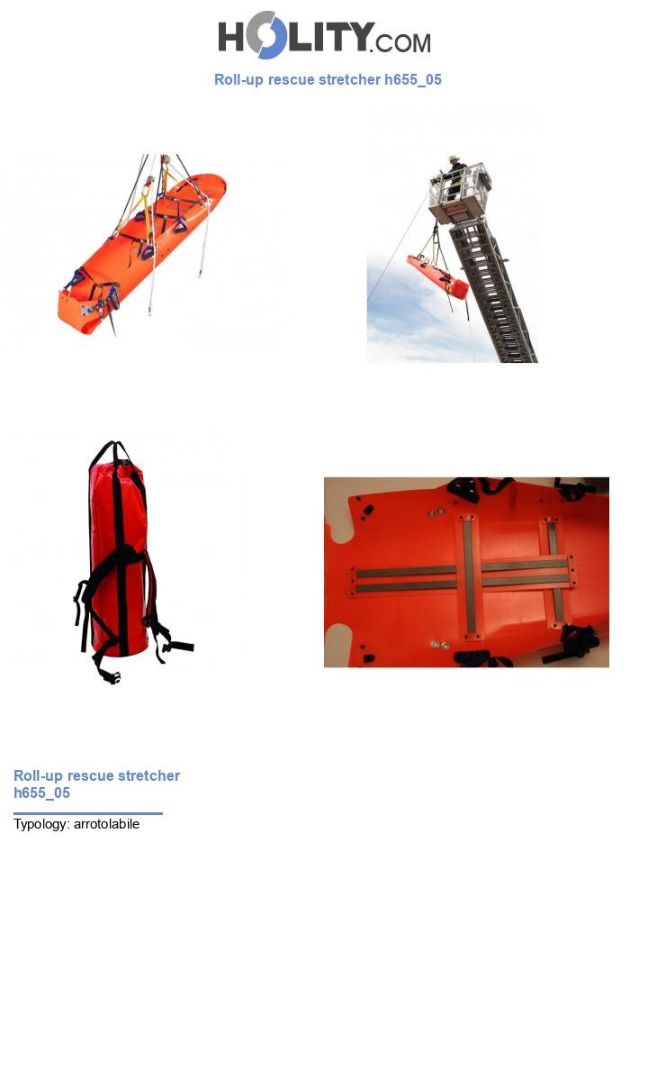 Roll-up rescue stretcher h655_05