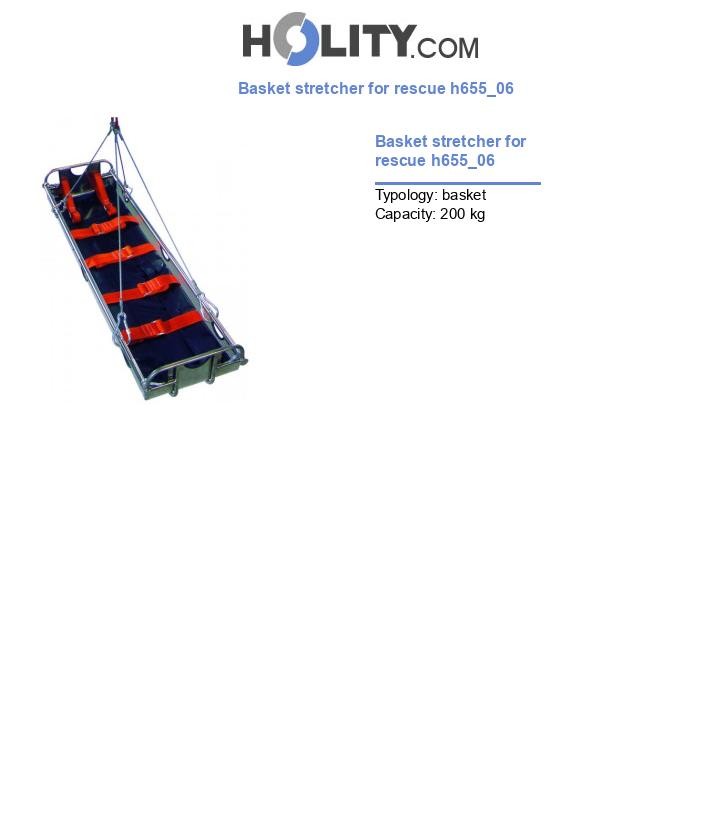 Basket stretcher for rescue h655_06