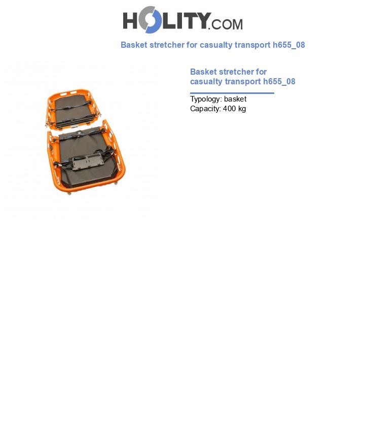 Basket stretcher for casualty transport h655_08