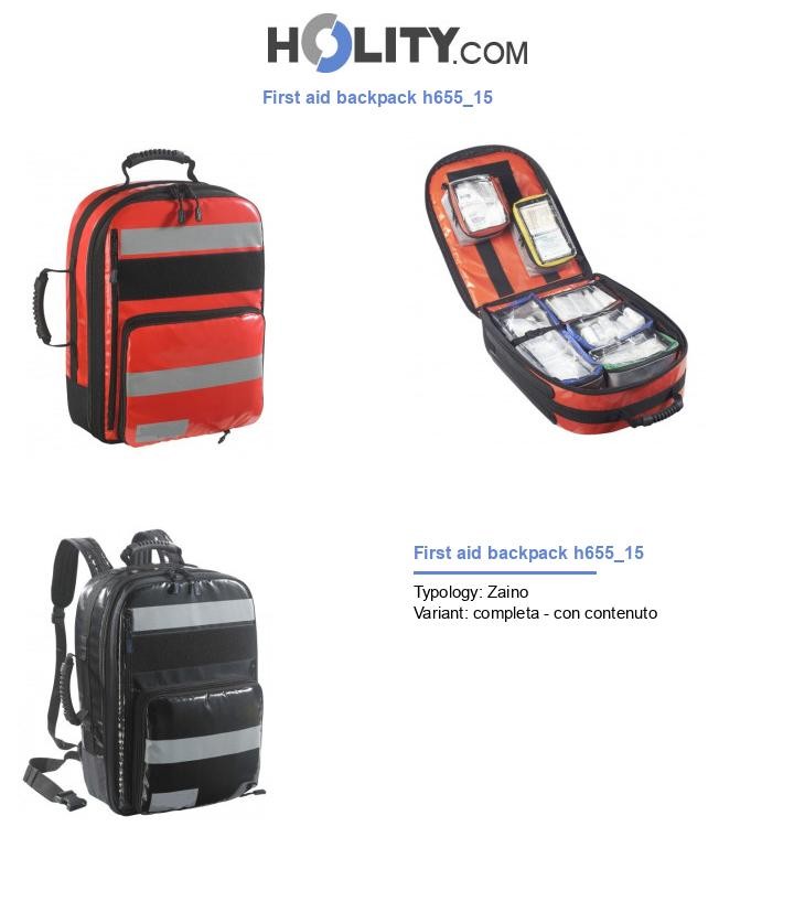 First aid backpack h655_15