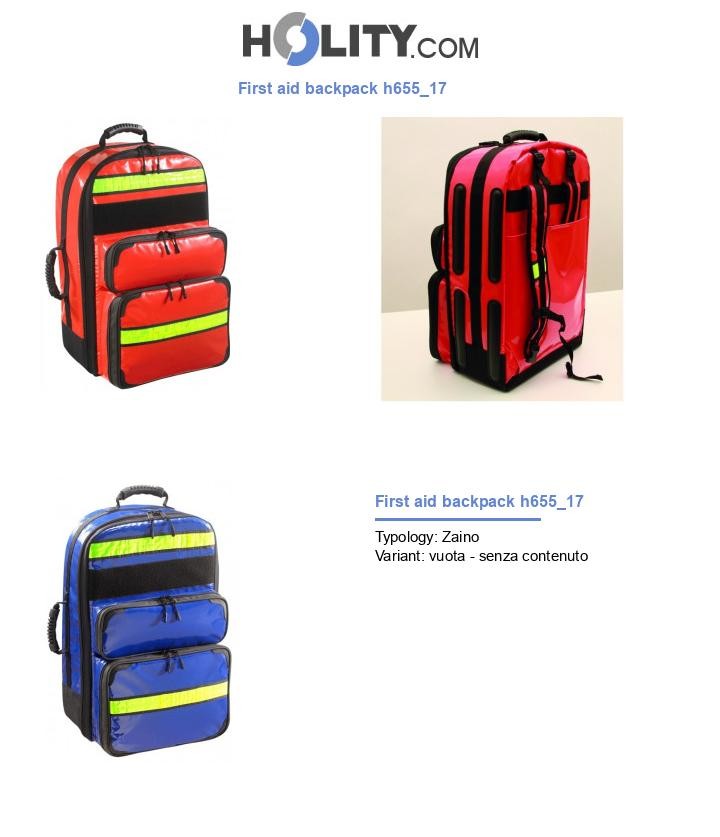 First aid backpack h655_17