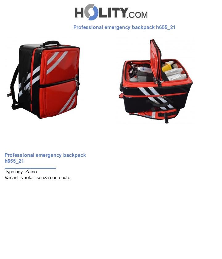 Professional emergency backpack h655_21