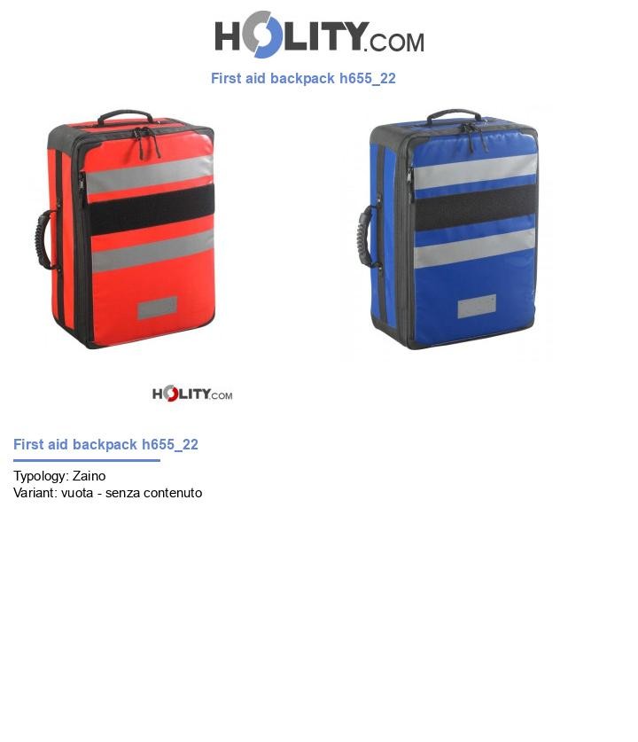 First aid backpack h655_22