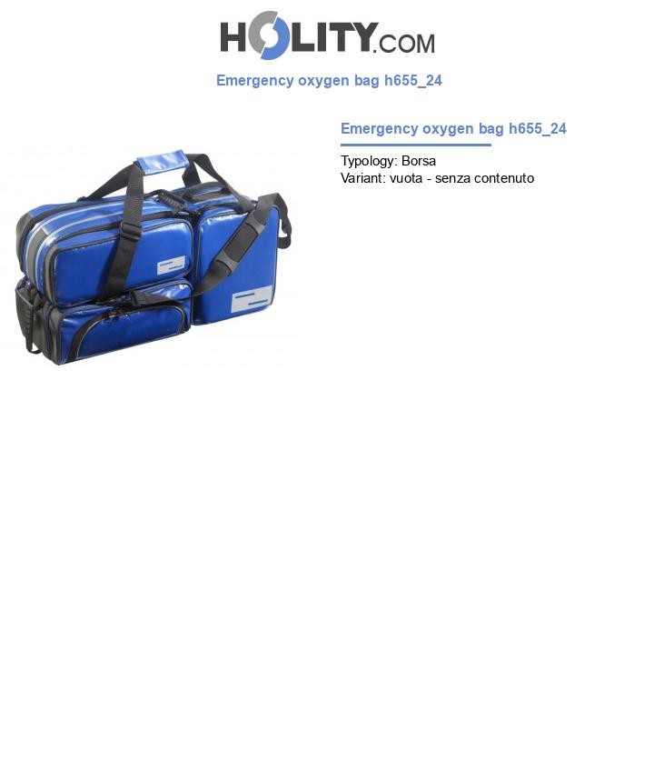 Emergency oxygen bag h655_24