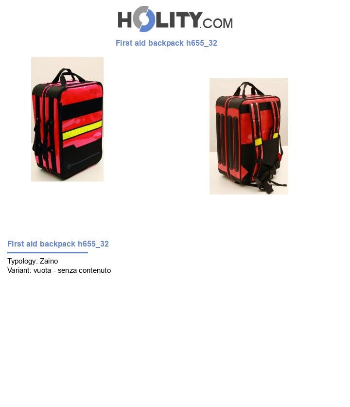 First aid backpack h655_32