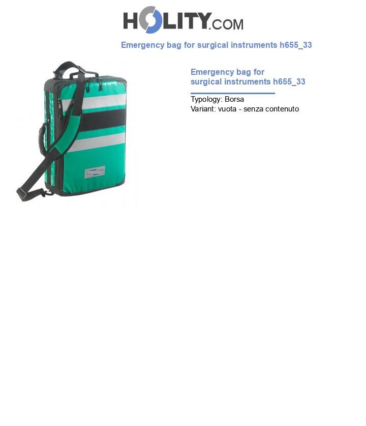 Emergency bag for surgical instruments h655_33