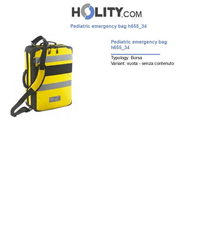Pediatric emergency bag h655_34