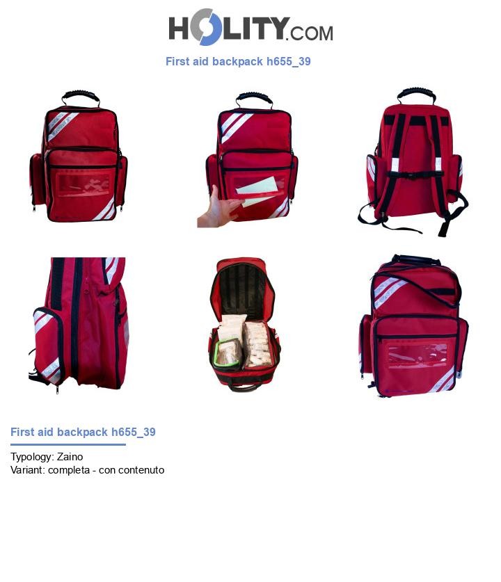 First aid backpack h655_39