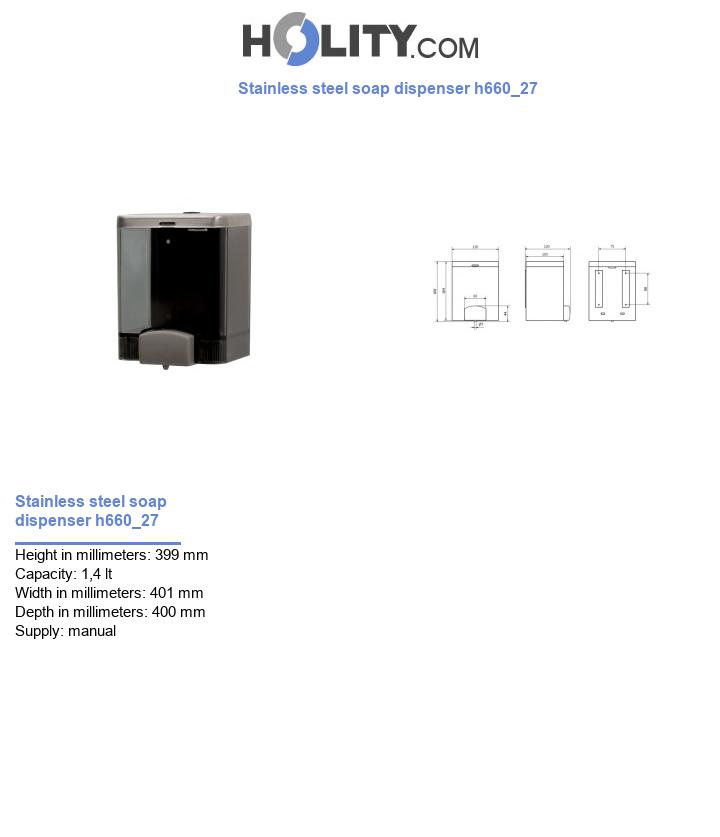 Stainless steel soap dispenser h660_27