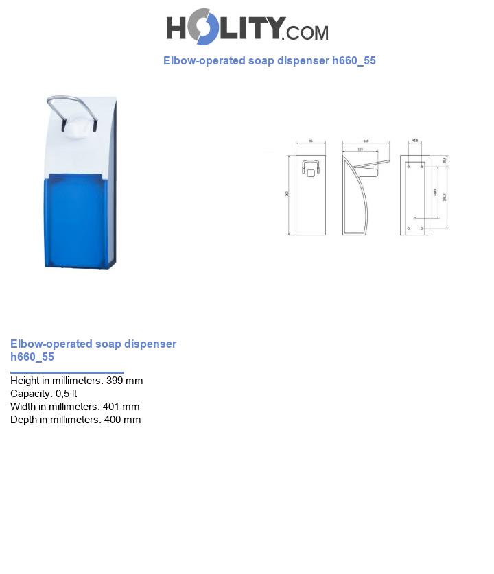 Elbow-operated soap dispenser h660_55