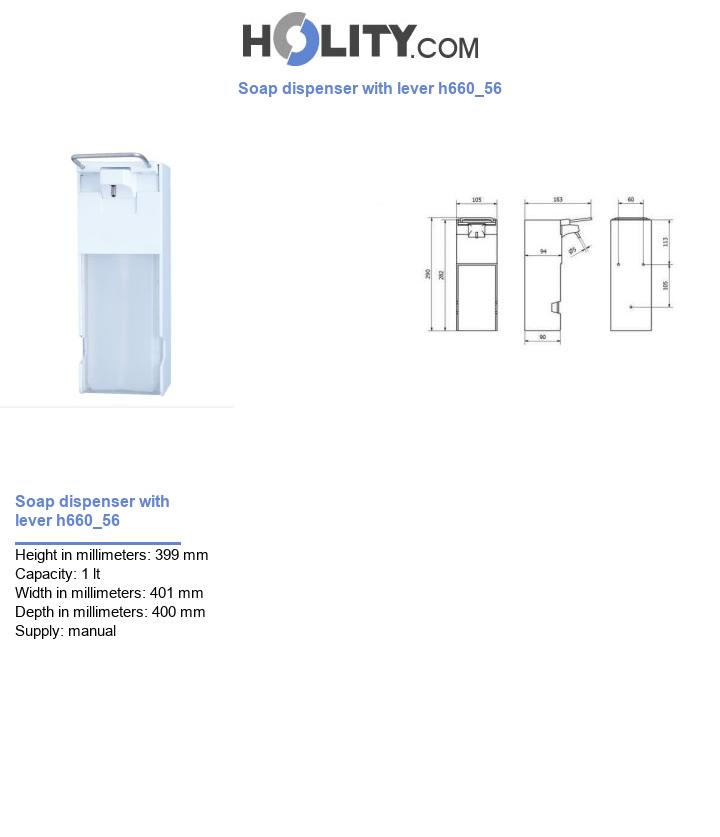 Soap dispenser with lever h660_56