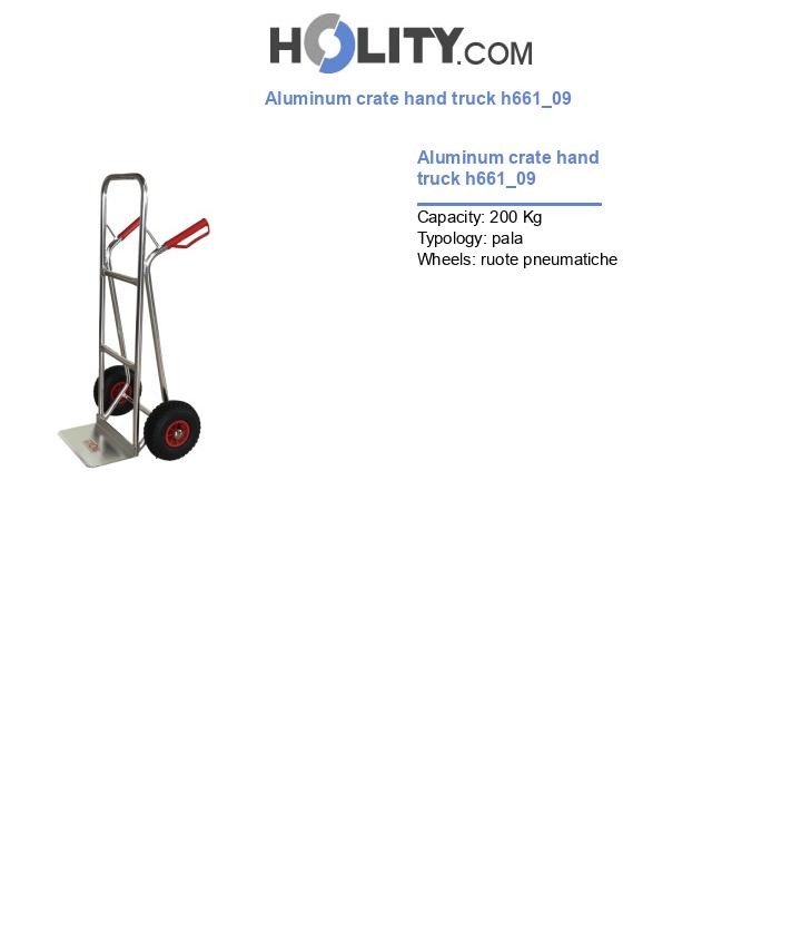 Aluminum crate hand truck h661_09