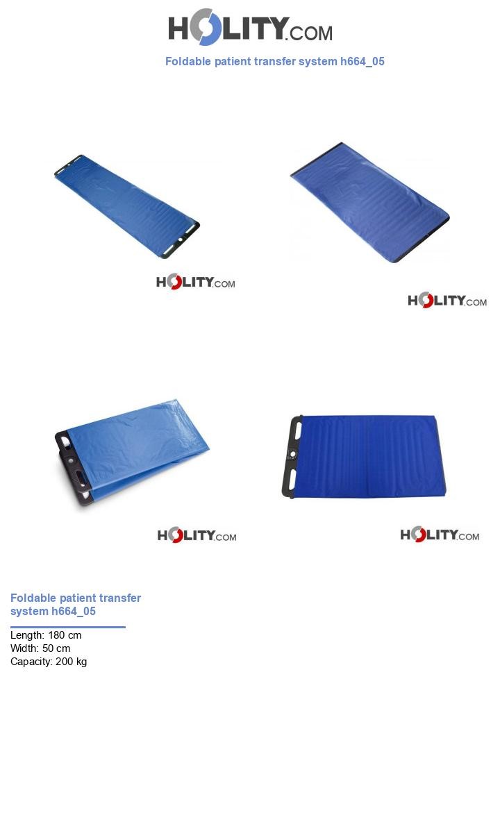 Foldable patient transfer system h664_05