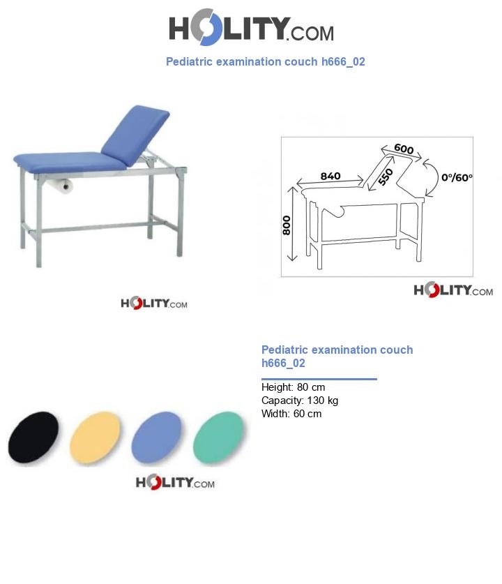 Pediatric examination couch h666_02