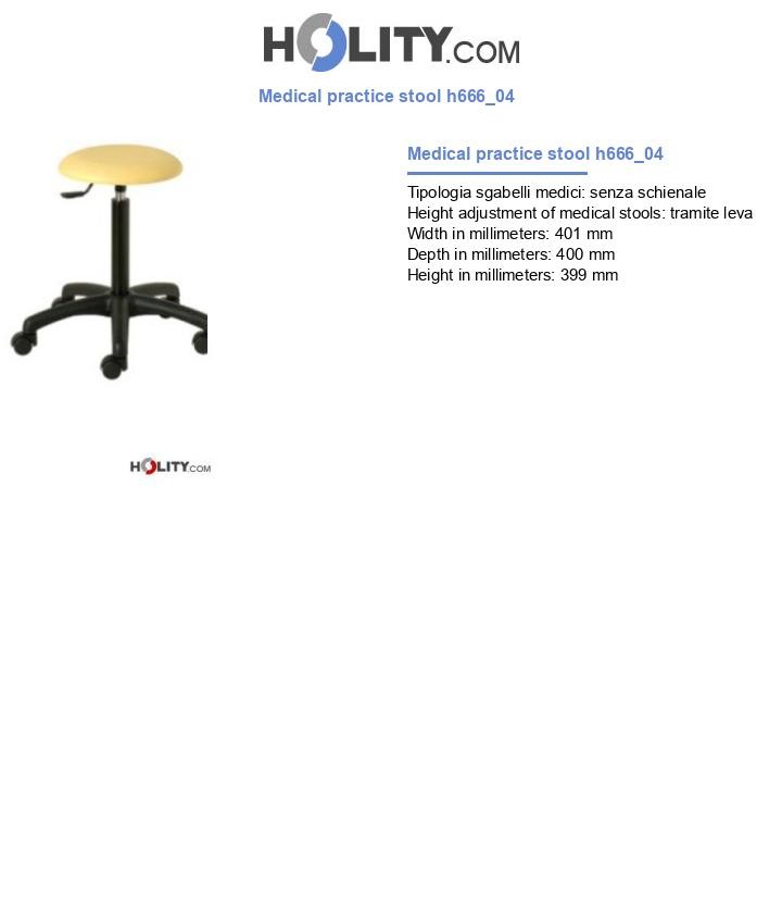 Medical practice stool h666_04