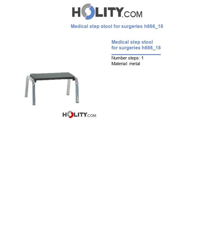 Medical step stool for surgeries h666_18