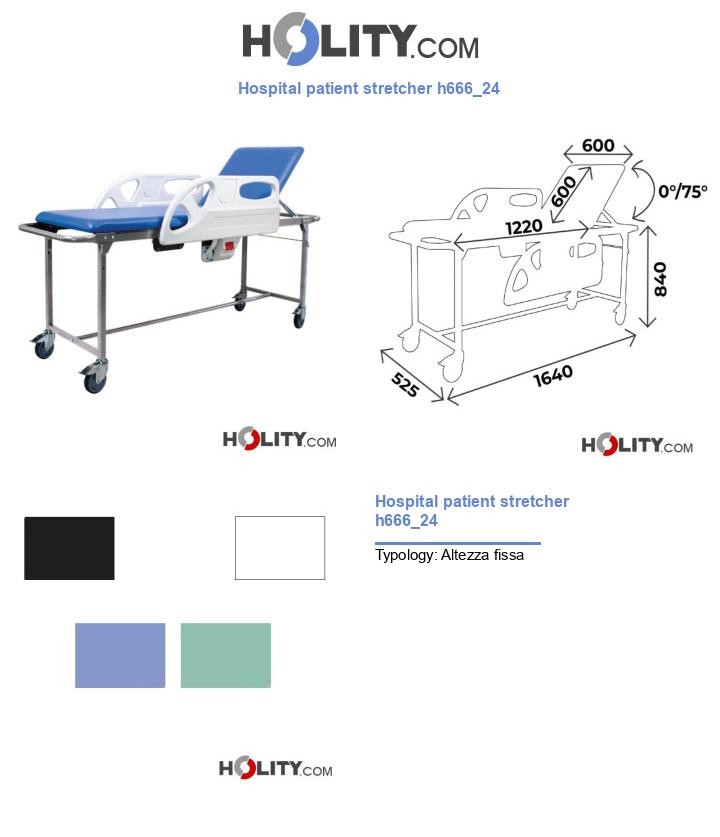 Hospital patient stretcher h666_24