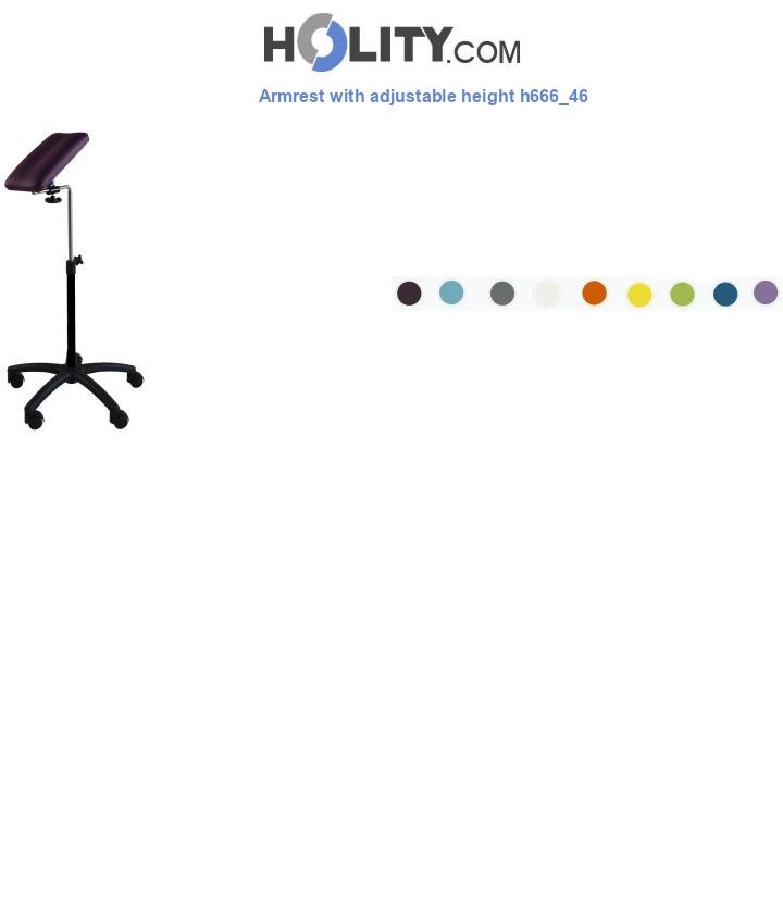 Armrest with adjustable height h666_46
