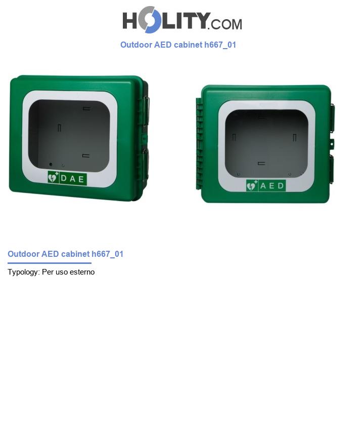 Outdoor AED cabinet h667_01