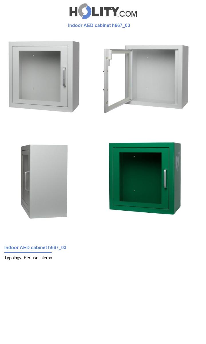 Indoor AED cabinet h667_03
