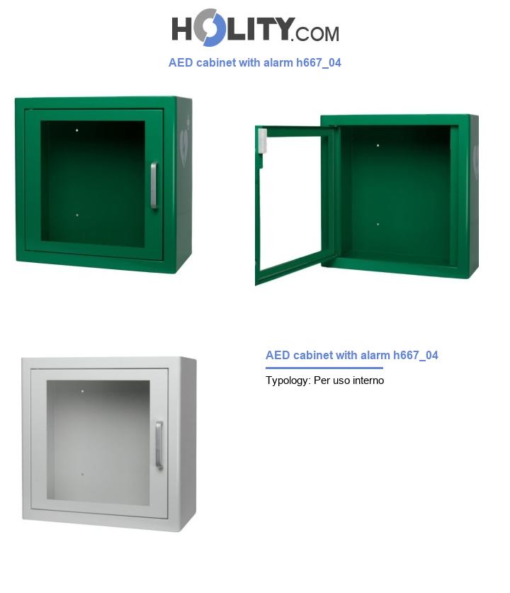 AED cabinet with alarm h667_04