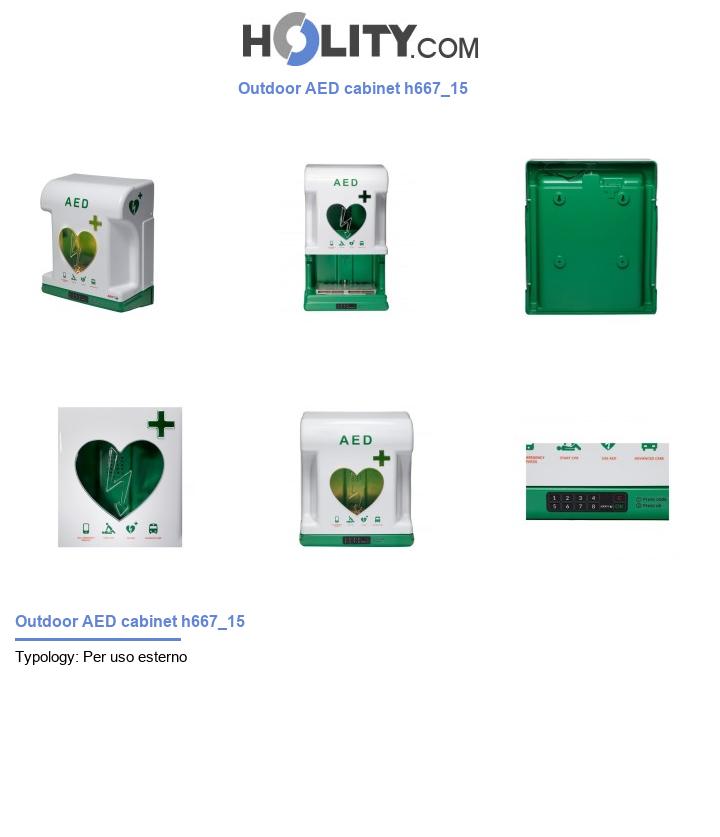 Outdoor AED cabinet h667_15