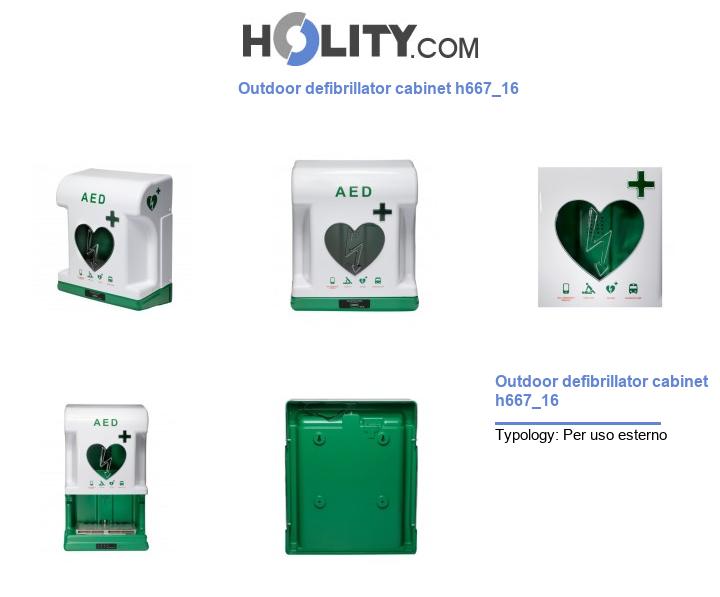 Outdoor defibrillator cabinet h667_16