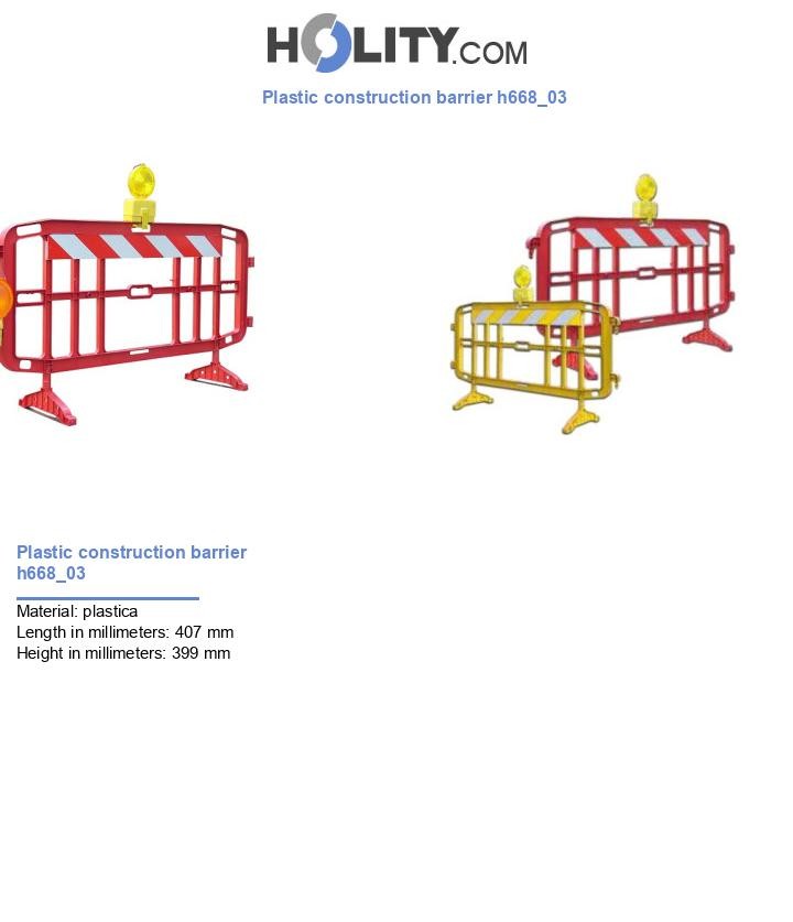Plastic construction barrier h668_03