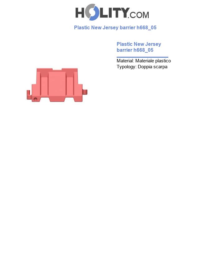 Plastic New Jersey barrier h668_05