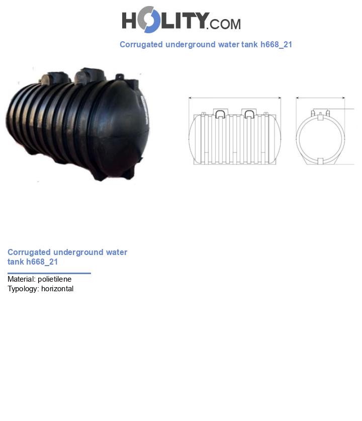 Corrugated underground water tank h668_21