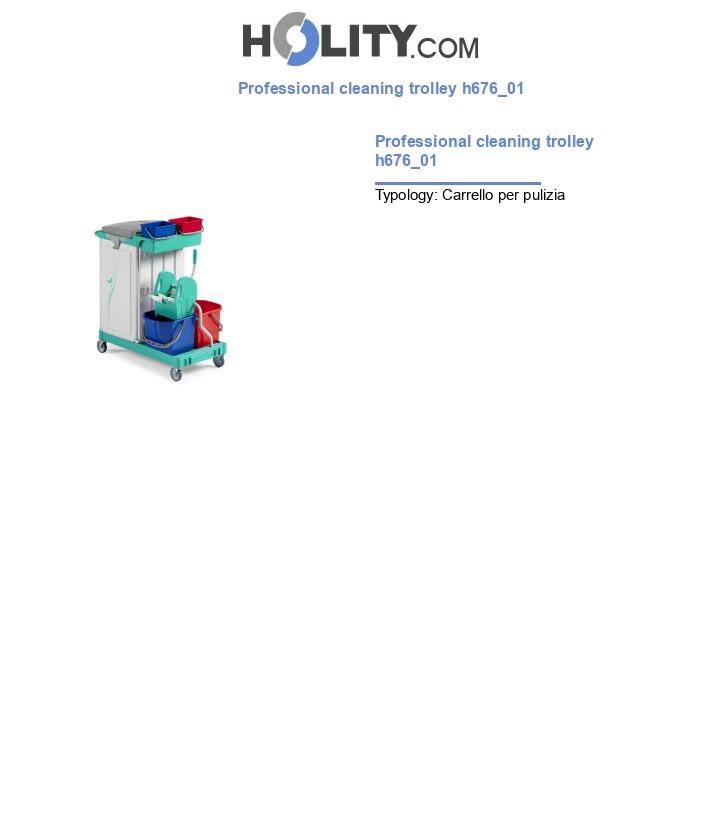 Professional cleaning trolley h676_01