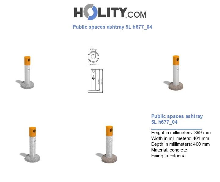 Public spaces ashtray 5L h677_04