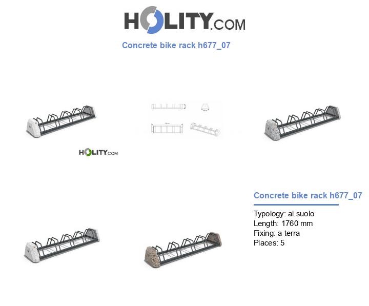 Concrete bike rack h677_07