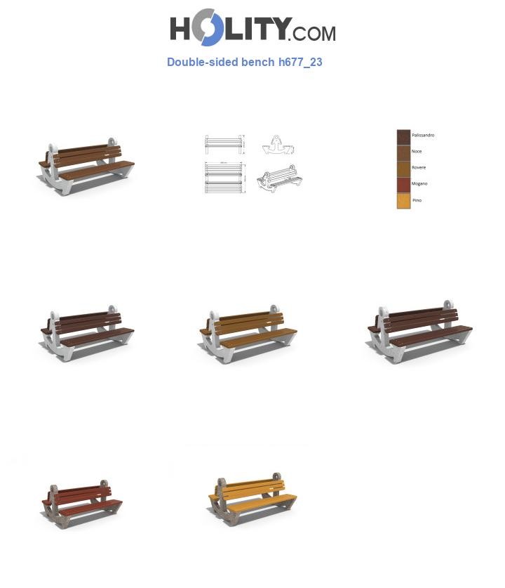 Double-sided bench h677_23