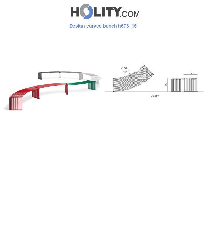 Design curved bench h678_15