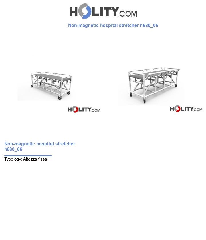 Non-magnetic hospital stretcher h680_06