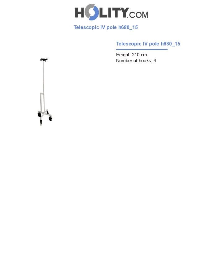 Telescopic IV pole h680_15