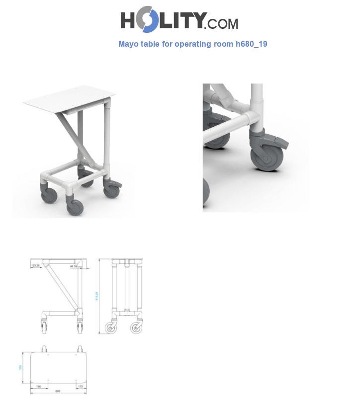 Mayo table for operating room h680_19