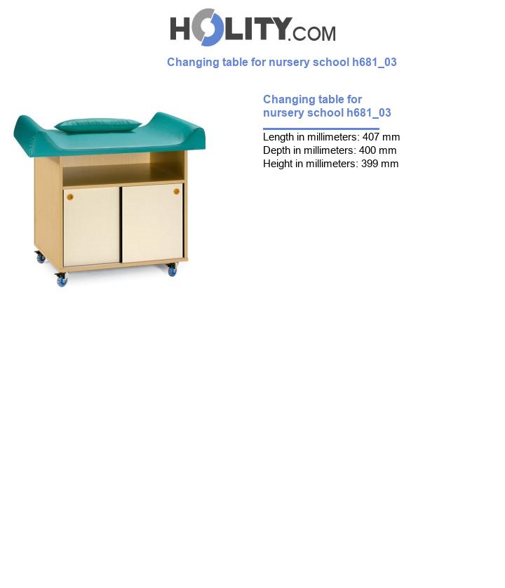 Changing table for nursery school h681_03