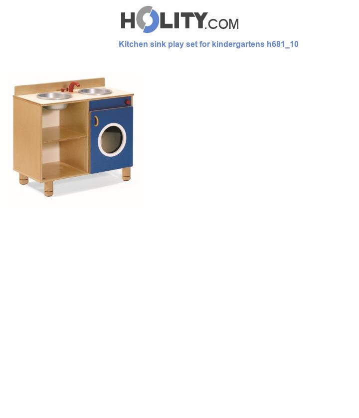 Kitchen sink play set for kindergartens h681_10